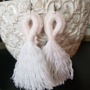 Handmade BOHO Fringe Crocheted Tassel Earrings